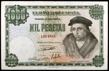 1946. 1000 pesetas. (Ed. D54) (Ed. 453). 19 de febrero, Vives. Raro. MBC.