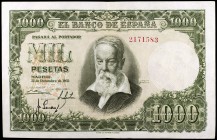 1951. 1000 pesetas. (Ed. D64) (Ed. 463). 31 de diciembre, Sorolla. Sin serie. Doblez central. EBC.