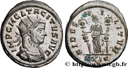 TACITUS
Type : Aurelianus 
Date : 276 
Mint name / Town : Rome 
Metal : billon 
Millesimal fineness : 50  ‰
Diameter : 23,5  mm
Orientation dies : 12 ...