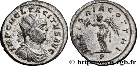 TACITUS
Type : Aurelianus 
Date : début  
Date : 276 
Mint name / Town : Ticinum 
Metal : billon 
Millesimal fineness : 50  ‰
Diameter : 21,5  mm
Orie...