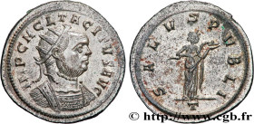TACITUS
Type : Aurelianus 
Date : début  
Date : 276 
Mint name / Town : Ticinum 
Metal : billon 
Millesimal fineness : 50  ‰
Diameter : 22,5  mm
Orie...