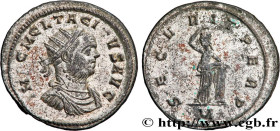 TACITUS
Type : Aurelianus 
Date : 276 
Mint name / Town : Ticinum 
Metal : billon 
Millesimal fineness : 50  ‰
Diameter : 22  mm
Orientation dies : 12...