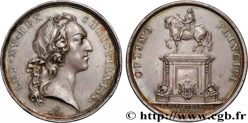 LOUIS XV THE BELOVED
Type : Médaille, Érection d’une statue équestre de Louis XV...