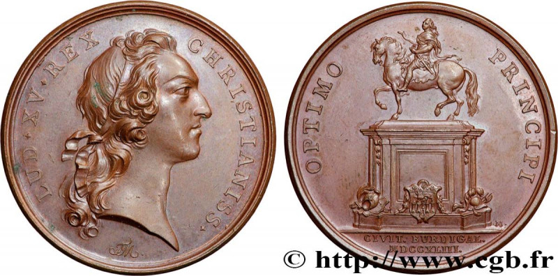 LOUIS XV THE BELOVED
Type : Médaille, Érection d’une statue équestre de Louis XV...
