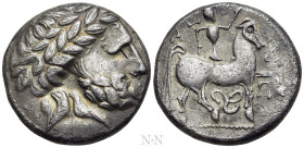 EASTERN EUROPE. Imitations of Philip II of Macedon (2nd-1st centuries BC). Tetradrachm. "Puppenreiter / Batovce" type