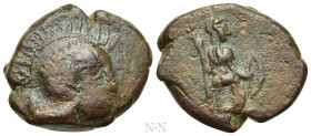 SICILY. Athl- mint. Ae (Circa 340-330 BC)