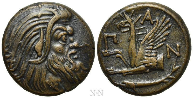 CIMMERIAN BOSPOROS. Pantikapaion. Ae (Circa 310-304/3 BC). 

Obv: Bearded head...