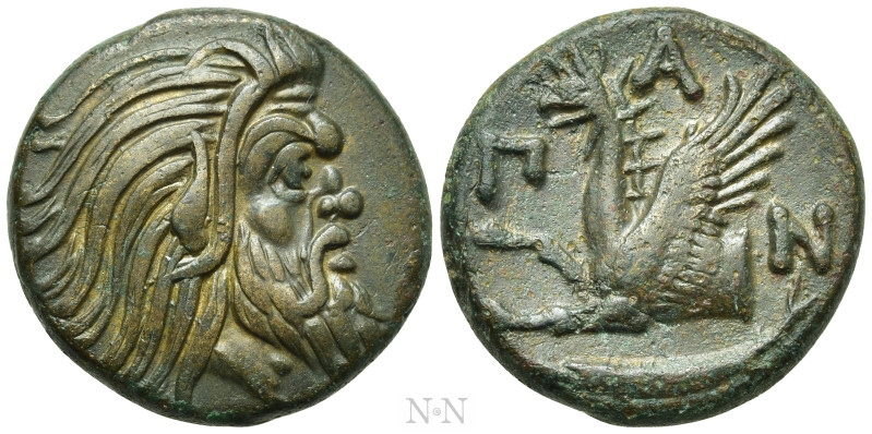 CIMMERIAN BOSPOROS. Pantikapaion. Ae (Circa 310-304/3 BC). 

Obv: Bearded head...