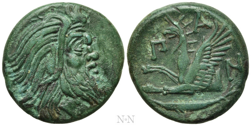 CIMMERIAN BOSPOROS. Pantikapaion. Ae (Circa 310-304/3 BC). 

Obv: Bearded head...