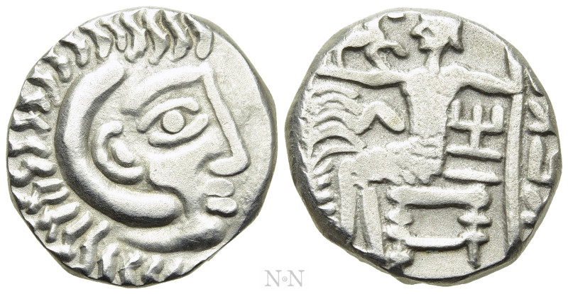 ARABIA. Mleiha. Uncertain. Drachm (1st century BC-2nd century AD). Imitating Ale...