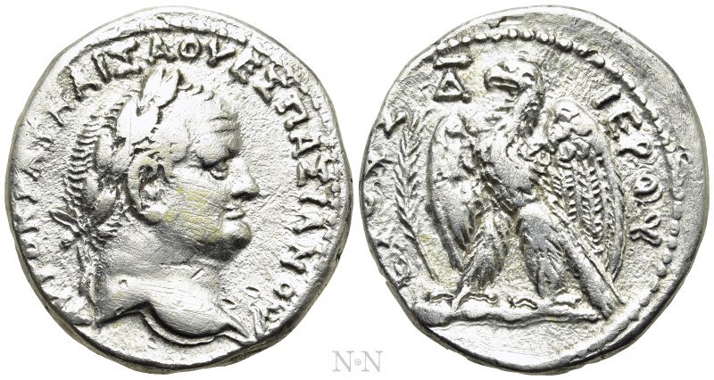 SELEUCIS & PIERIA. Antioch. Vespasian (69-79). Tetradrachm. Dated RY 4 (AD 71/2)...