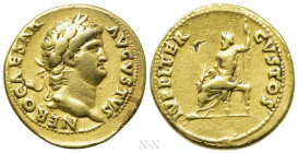 NERO (54-68). GOLD Aureus. Rome