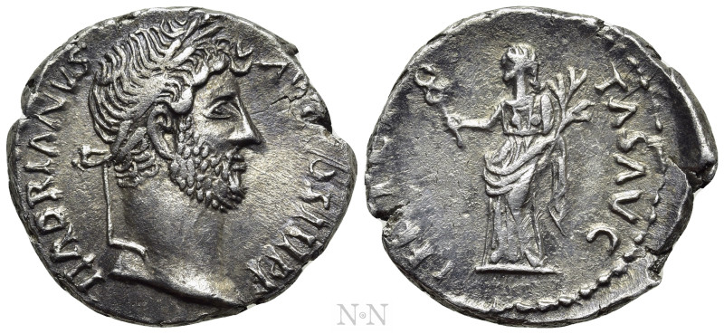 HADRIAN (117-138). Denarius. Contemporary imitation. 

Obv: HADRIANVS AVG COS ...