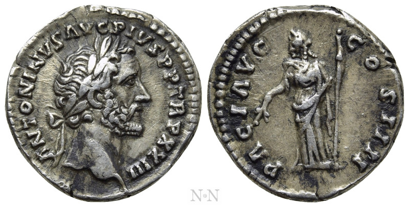 ANTONINUS PIUS (138-161). Denarius. Rome. 

Obv: ANTONINVS AVG PIVS P P TR P X...