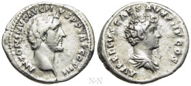 ANTONINUS PIUS, with MARCUS AURELIUS as Caesar (138-161). Denarius. Rome