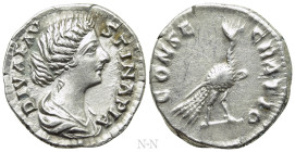 DIVA FAUSTINA II (Died 175/6). Denarius. Rome