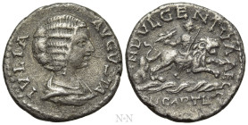 JULIA DOMNA (Augusta, 193-211). Denarius. Hybrid issue, possibly contemporary forgery