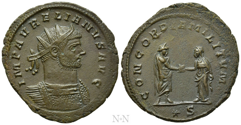 AURELIAN (270-275). Antoninianus. Siscia. 

Obv: IMP AVRELIANVS AVG. 
Radiate...