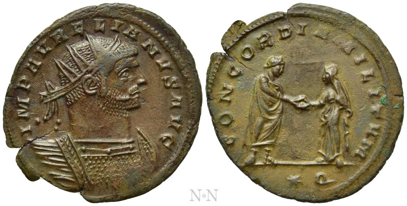 AURELIAN (270-275). Antoninianus. Siscia. 

Obv: IMP AVRELIANVS AVG. 
Radiate...