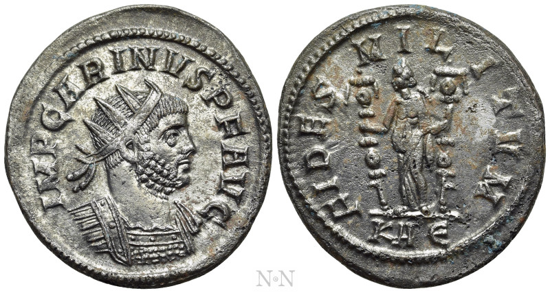 CARINUS (283-285). Antoninianus. Rome. 

Obv: IMP CARINVS P F AVG. 
Radiate a...