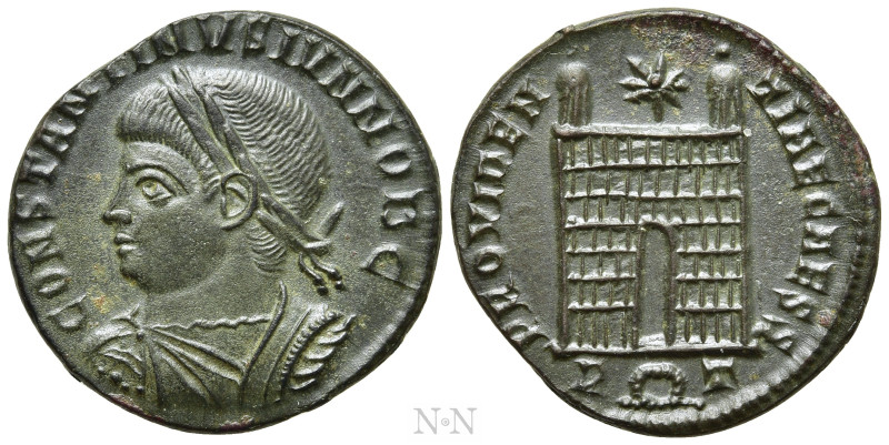 CONSTANTINE II (Caesar, 316-337). Follis. Rome. 

Obv: CONSTANTINVS IVN NOB C....