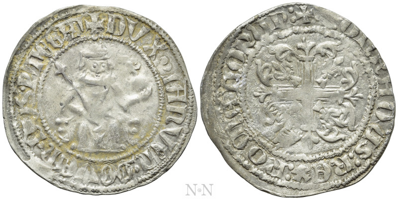 CRUSADERS. Chios. Maona Society (Circa 1347-1566). Gigliato. 

Obv: + DVX IAҺV...