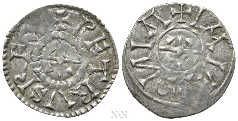 HUNGARY. Peter I (1038-1041 & 1044-1046). Denar. 

Obv: + PETRVS REX. 
Cross;...
