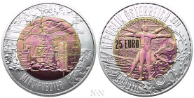 AUSTRIA. Niobium and Silver 25 Euro (2011). Robotics - Mars Robot