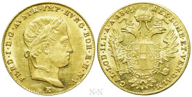 AUSTRIAN EMPIRE. Ferdinand I (1835-1848). GOLD Ducat (1845-E). Alba Iulia