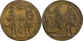 Undated Admiral Vernon Medal. No Location. Adams-Chao NLv 8-G, M-G 18. Rarity-5. Gilt. VF-30 (PCGS).

37.1 mm. 158.4 grains. The surfaces are choice...