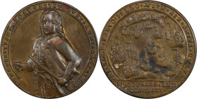 Undated Admiral Vernon Medal. Porto Bello with Vernon's Portrait Alone. Adams-Chao PBv 29-Z, M-G 53. Rarity-5. Copper. EF-40 (PCGS).

37.3 mm. 247.7...