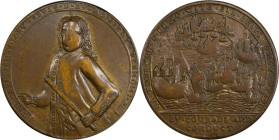 1739 Admiral Vernon Medal. Porto Bello with Vernon's Portrait Alone. Adams-Chao PBv 30-AA, M-G 54. Rarity-6. Pinchbeck. VF-25 (PCGS).

38.5 mm. 303....
