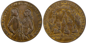 1739 Admiral Vernon Medal. Porto Bello with Multiple Portraits. Adams-Chao PBvb 1-A, M-G 138. Rarity-6. Pinchbeck. EF-40 (PCGS).

37.1 mm. 234.4 gra...