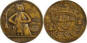 1739 Admiral Vernon Medal. Fort Chagre. Adams-Chao FCv 3-B, M-G 187. Rarity-5. Pinchbeck. VF-30 (PCGS).

39.5 mm. 188.1 grains.

PCGS# 722709.

...