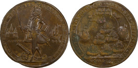 1739 Admiral Vernon Medal. Havana. Adams-Chao HAv 1-B, M-G 237A. Rarity-4. Pinchbeck. VF Details--Tooled (PCGS).

37.0 mm. 163.9 grains.

PCGS# 92...