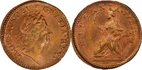 1723 Wood's Hibernia Halfpenny. Martin 4.52-Gb.8, W-13120. Rarity-4. AU Details--Surfaces Smoothed (PCGS).

PCGS# 920961. NGC ID: F7J4.

From the ...