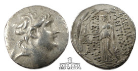 CAPPADOCIA, Kings of. Ariarathes VII Philometor, Circa 112/0-100 BC., AR Tetradrachm. In the name of Antiochos VII of Syria. Antiochos VII / Athena. 2...