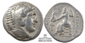 Kings of Macedon. Alexander III ‘the Great’, 336-323 BC., AR Tetradrachm, Amphipolis mint. Struck circa 323-320 BC. Herakles / Zeus Aëtophoros seated....