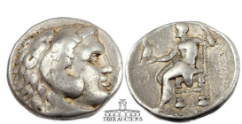 Kings of Macedon. Alexander III ‘the Great’, 336-323 BC., AR Tetradrachm, Amphipolis mint. Struck under Antigonos I 320-306 BC., Herakles / Zeus Aëtop...