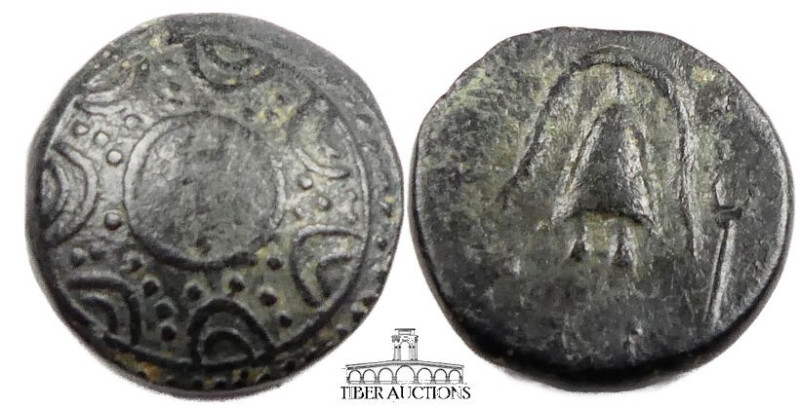 Kings of Macedon. Philip III - Antigonos I 323-310 BC., Æ 1/2 Unit, Caduceus / H...