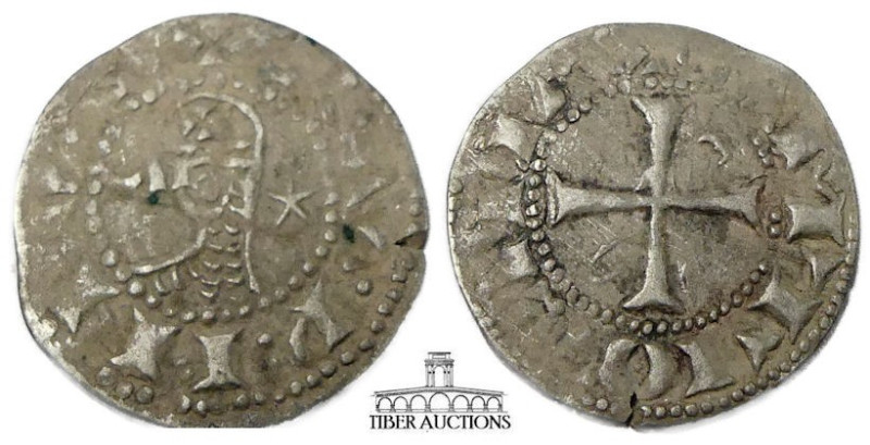 Crusader, Antioch. Bohémond III. 1163-1201. AR Denier. Helmeted and mailed bust ...