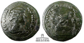 BITHYNIA, Flaviopolis (as Cretaia). Julia Domna. Augusta, AD 193-217. Æ 28. Draped bust right / Eagle standing right upon garlanded altar; inward-faci...
