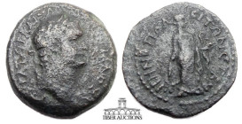 CILICIA. Irenopolis-Neronias. Domitian. 81-96 AD. Æ 22, Laureate bust right / Hygieia, holding branch and phiale from which serpent feeds. 23 mm, 7.38...