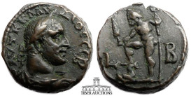 EGYPT, Alexandria. Claudius II Gothicus. AD 268-270. Potin Tetradrachm. Dated RY 2 (AD 269/270). Laureate, draped, and cuirassed bust right / Poseidon...