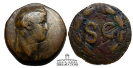Seleucis and Pieria, Antioch. Otho. AD 69. Æ 27. Laureate head right / Large S C within wreath. 27 mm, 9.29 g.