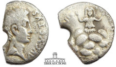 Augustus 27 BC-AD 14. AR Denarius. Struck circa 19 BC. P. Petronius Turpilianus, moneyer. 2.53 g.