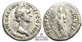 Nerva AD 96-98. AR Denarius Fortuna. 18 mm, 3.16 g.