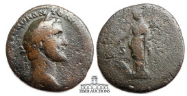 Antoninus Pius AD 138-161. Æ As. Fortuna. 26 mm, 8.14 g.