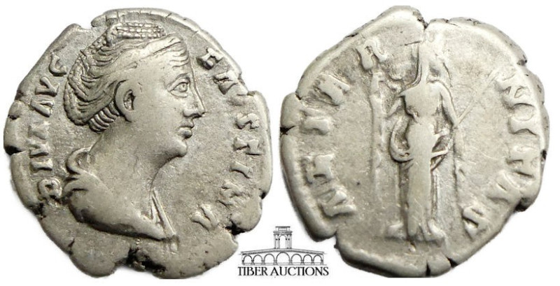 Faustina Senior, as Augusta. AD 138-141. AR Denarius. Aeternitas 18 mm, 3.00 g.