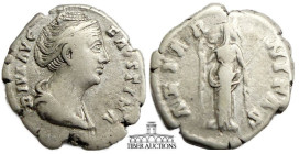 Faustina Senior, as Augusta. AD 138-141. AR Denarius. Aeternitas 18 mm, 3.00 g.